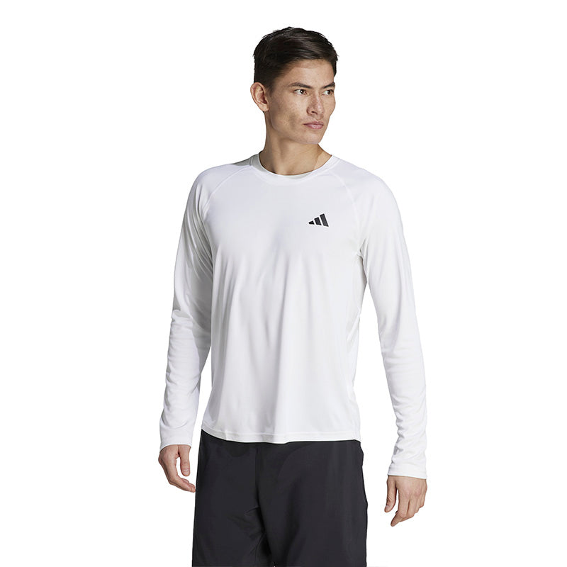 Adidas Club Long Sleeve Tee (M) (White)