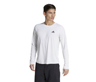 Adidas Club Long Sleeve Tee (M) (White)