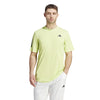 Adidas Club 3 Stripe Tee (M) (Lime)