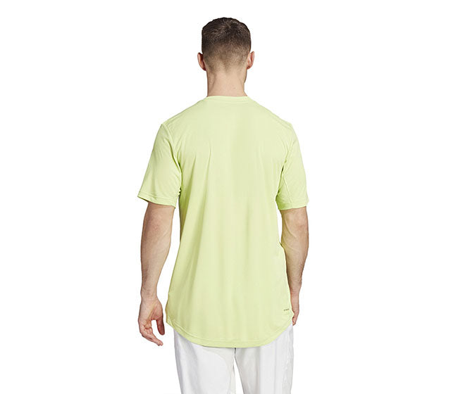 Adidas Club 3 Stripe Tee (M) (Lime)
