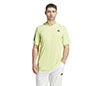 Adidas Club 3 Stripe Tee (M) (Lime)