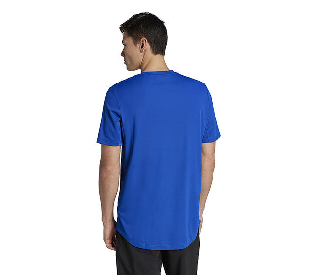 Adidas Club 3 Stripe Tee (M) (Royal)