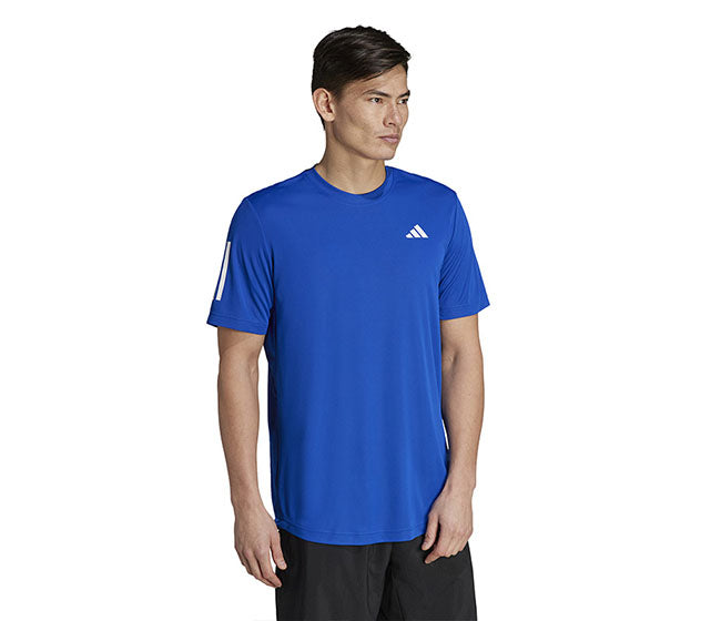 Adidas Club 3 Stripe Tee (M) (Royal)