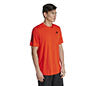 Adidas Club 3 Stripe Tee (M) (Orange)