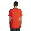 Adidas Club 3 Stripe Tee (M) (Orange)
