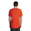 Adidas Club 3 Stripe Tee (M) (Orange)