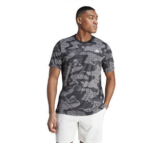 Adidas Club Graphic Tee (M) (Grey)