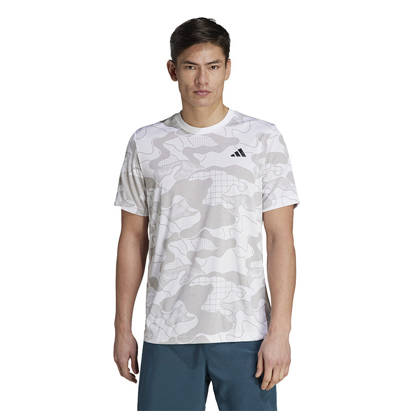 Adidas Club Graphic Tee (M) (White)