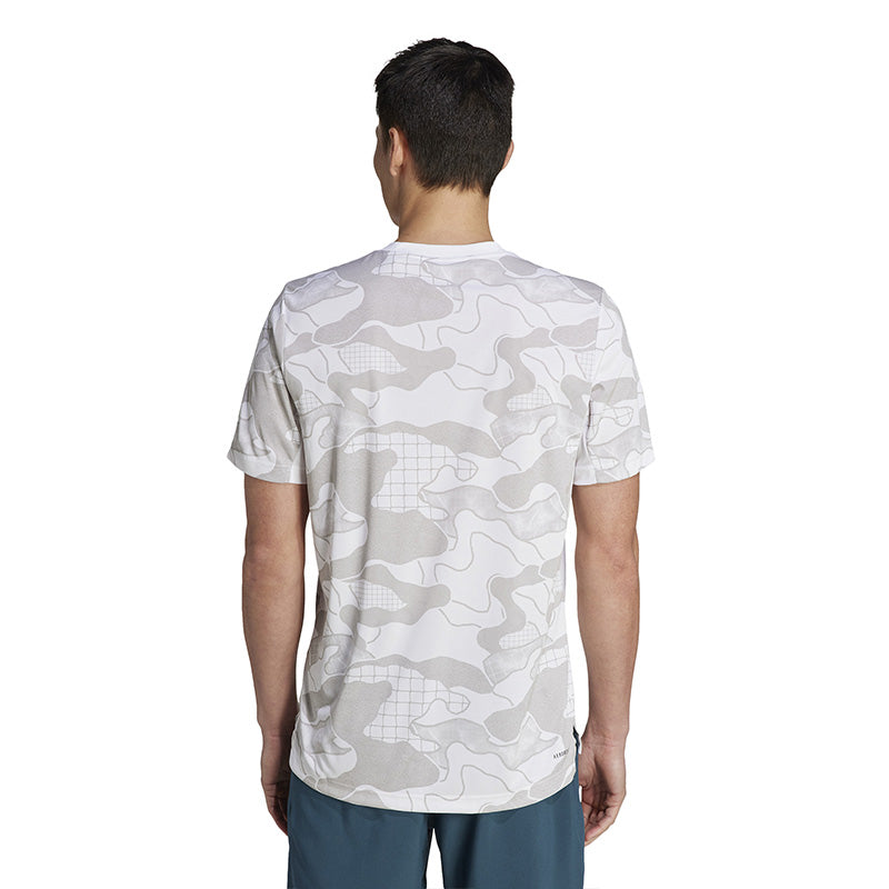Adidas Club Graphic Tee (M) (White)