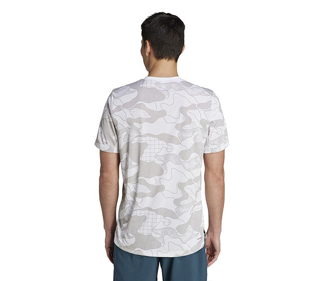 Adidas Club Graphic Tee (M) (White)