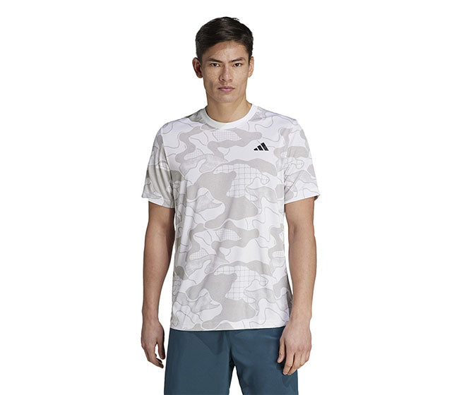 Adidas Club Graphic Tee (M) (White)