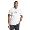 Adidas Tennis Play Graphic Tee (M) (White)
