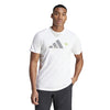 Adidas Tennis Play Graphic Tee (M) (White)