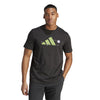 Adidas Tennis Play Graphic Tee (M) (Black)