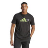 Adidas Tennis Play Graphic Tee (M) (Black)