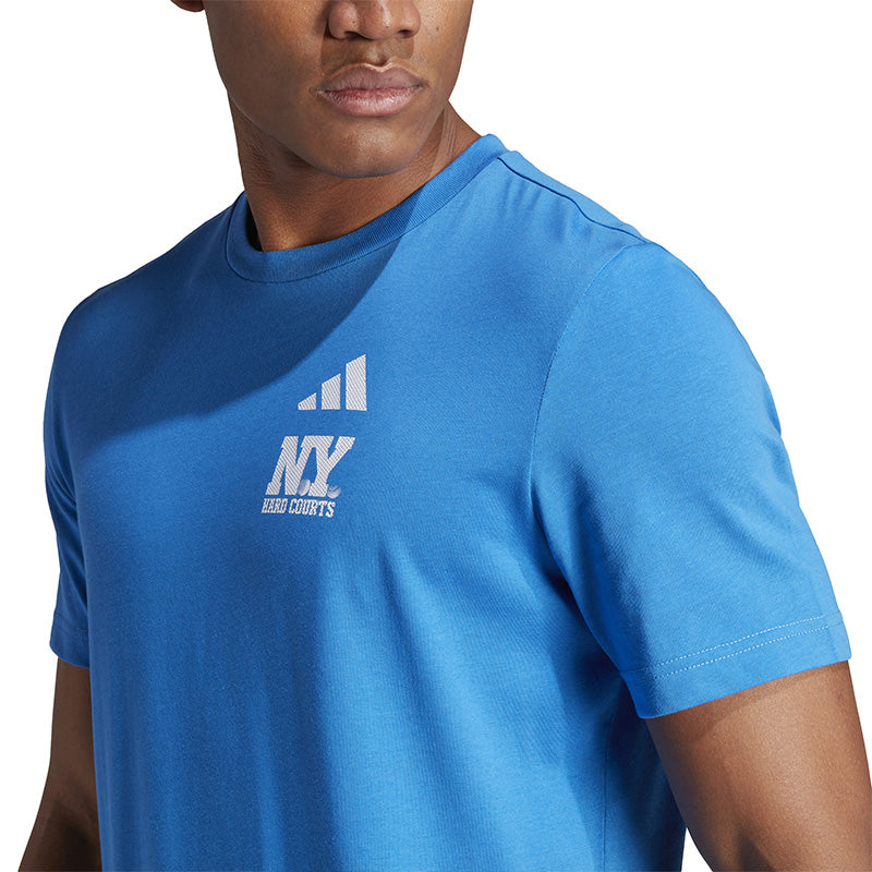 Adidas Tennis Us Open Graphic Tee (M) (Royal)
