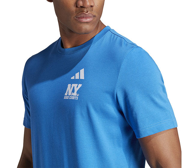 Adidas Tennis Us Open Graphic Tee (M) (Royal)