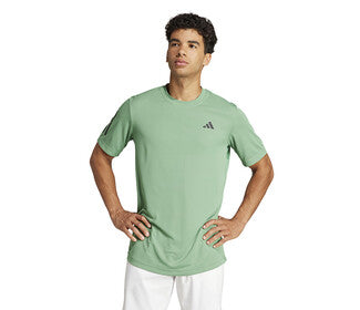 Adidas Club 3 Stripe Tee (M) (Green)