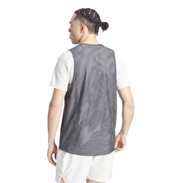 Adidas Mesh Layering Pro Tee (M) (Grey)