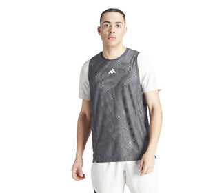 Adidas Mesh Layering Pro Tee (M) (Grey)