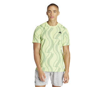 Adidas Club Graphic Tee (M) (Lime)