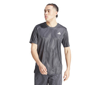 Adidas Club Graphic Tee (M) (Carbon)