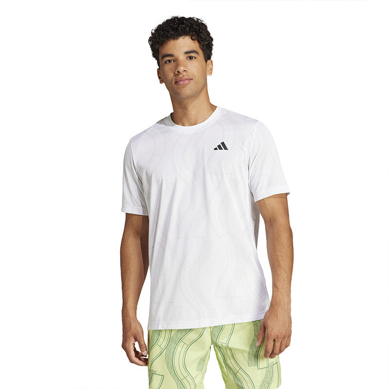 Adidas Club Graphic Tee (M) (White)