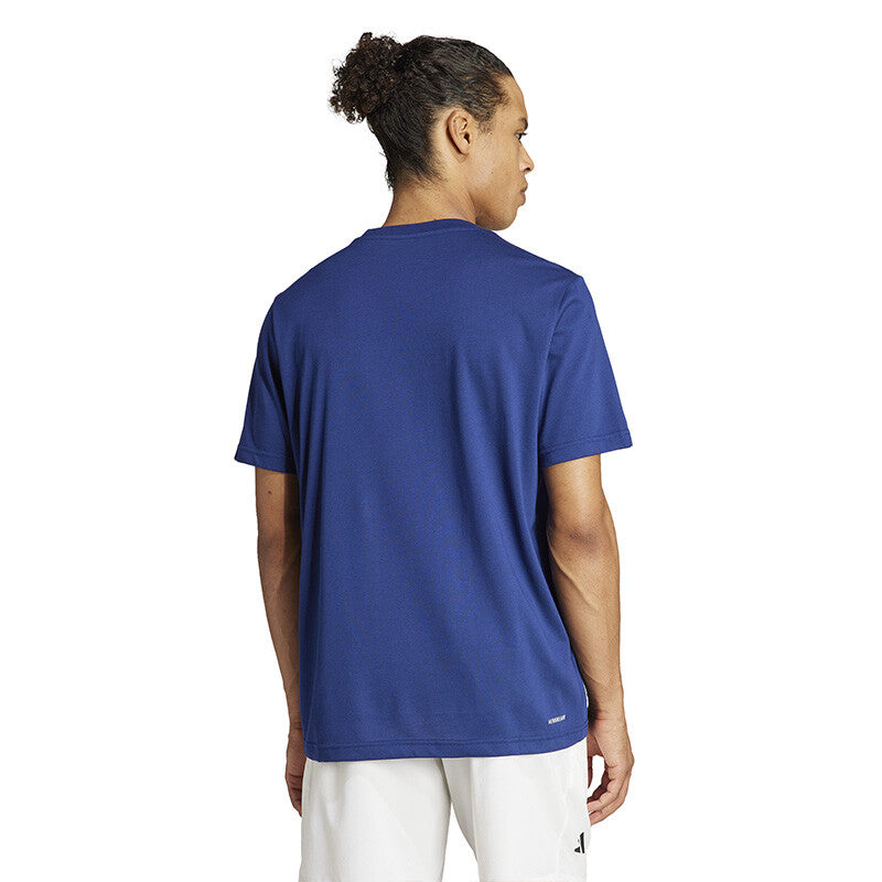 Adidas Tennis Play Graphic Tee (M) (Dark Blue)