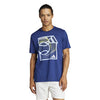 Adidas Tennis Play Graphic Tee (M) (Dark Blue)