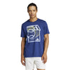 Adidas Tennis Play Graphic Tee (M) (Dark Blue)