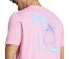Adidas Tennis Play Graphic Tee (M) (Pink)