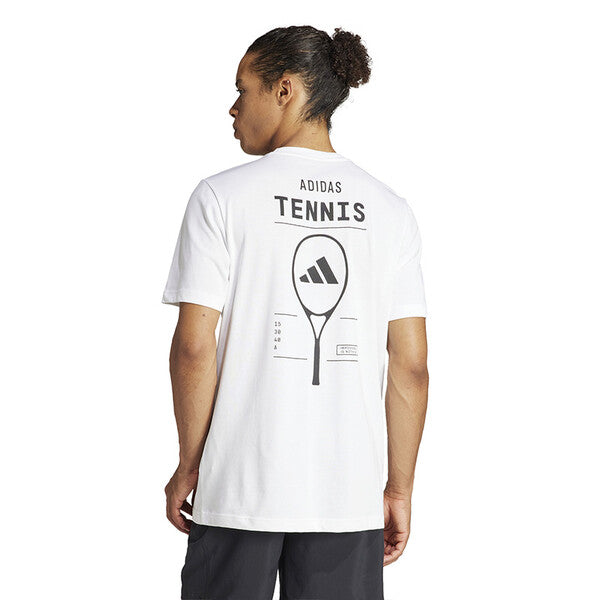 Adidas Tennis Category Graphic Tee (M) (White)