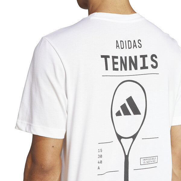 Adidas Tennis Category Graphic Tee (M) (White)
