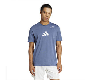 Adidas Tennis Category Graphic Tee (M) (Preloved Ink)