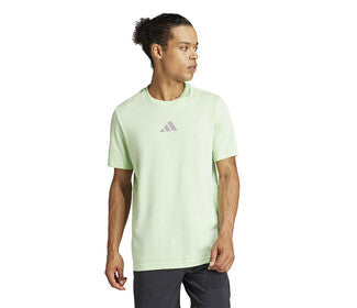 Adidas Tennis Ball Slam Graphic Tee (M) (Green Spark)