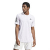 Adidas Club 3 Stripe Tee (M) (Silver Dawn)