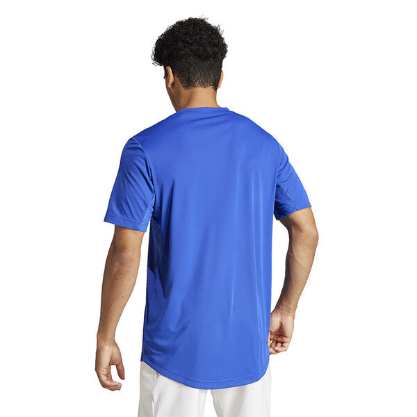Adidas Club 3 Stripe Tee (M) (Lucid Blue)