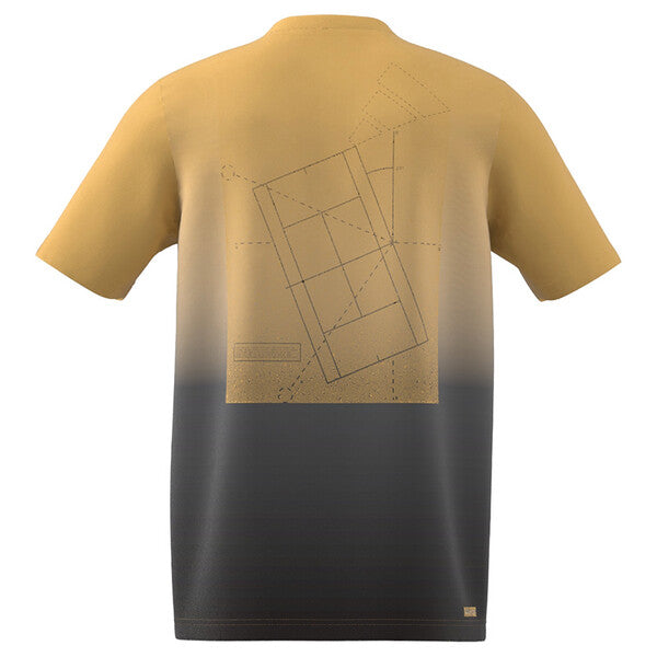 Adidas Tennis Court Angles Graphic Tee (M) (Semi Spark)