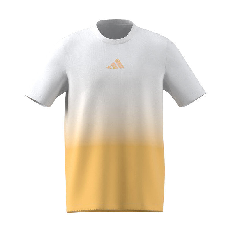 Adidas Tennis Court Angles Graphic Tee (M) (White)