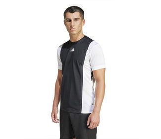 Adidas Freelift Pro Ribbed Tee (M) (Black/White)