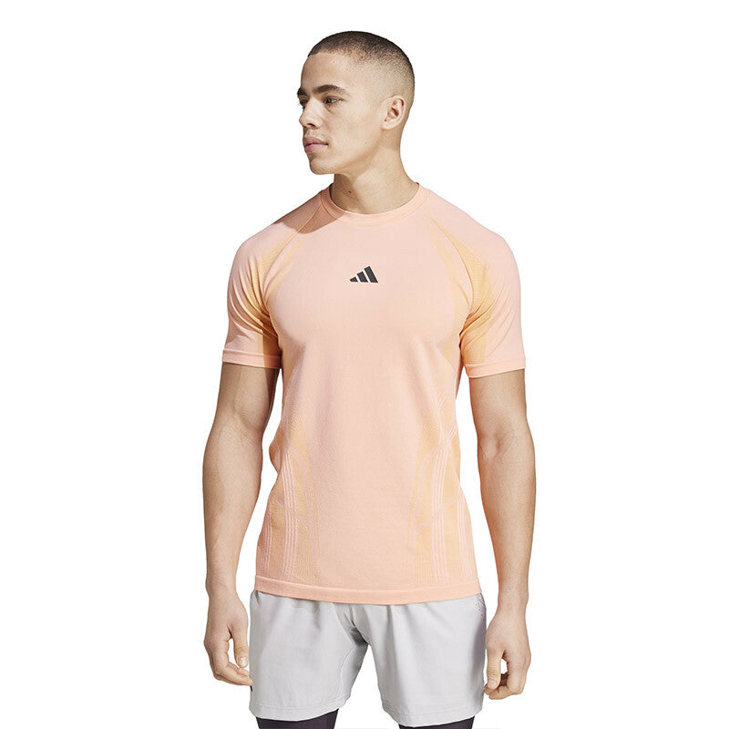 Adidas Seamless Freelift Tee Pro (M) (Pink Spark)