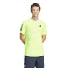 Adidas Club 3 Stripe Tee (M) (Lucid Lemon)