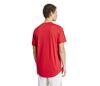 Adidas Club 3 Stripe Tee (M) (Better Scarlet)