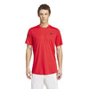 Adidas Club 3 Stripe Tee (M) (Better Scarlet)