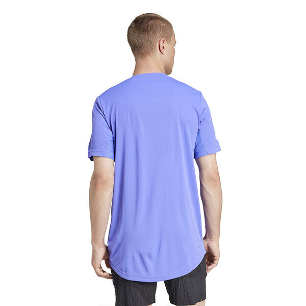 Adidas Club 3 Stripe Tee (M) (Cobalt Blue)