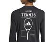 Adidas Tennis Category Graphic Long Sleeve Tee (M) (Black)