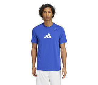 Adidas Tennis Category Graphic Tee (M) (Lucid Blue)