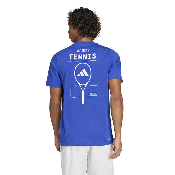 Adidas Tennis Category Graphic Tee (M) (Lucid Blue)