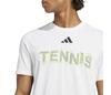 Adidas Tennis Hivis Graphic Tee (M) (White)