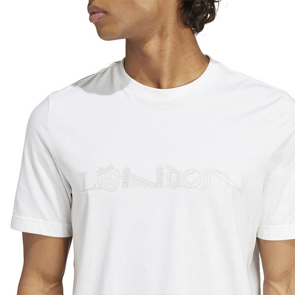 Adidas Tennis London Graphic Tee (M) (White)